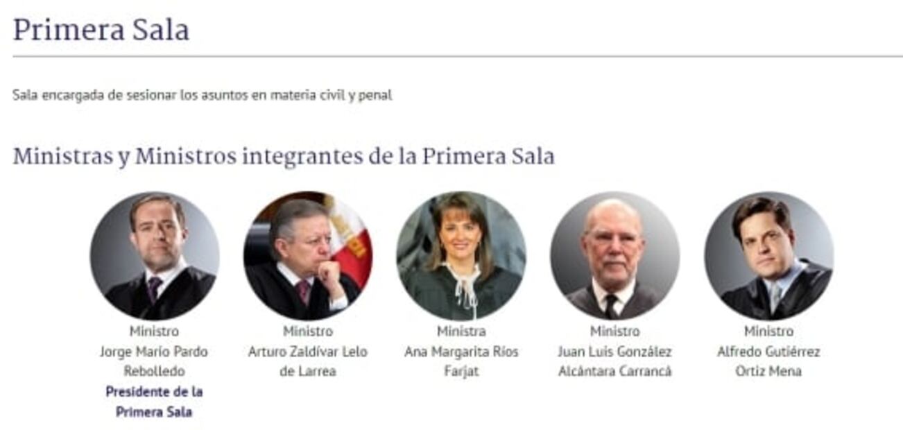 Eligen a Pérez Dayán presidente de Segunda Sala de la Corte, y a Pardo Rebolledo de Primera Sala