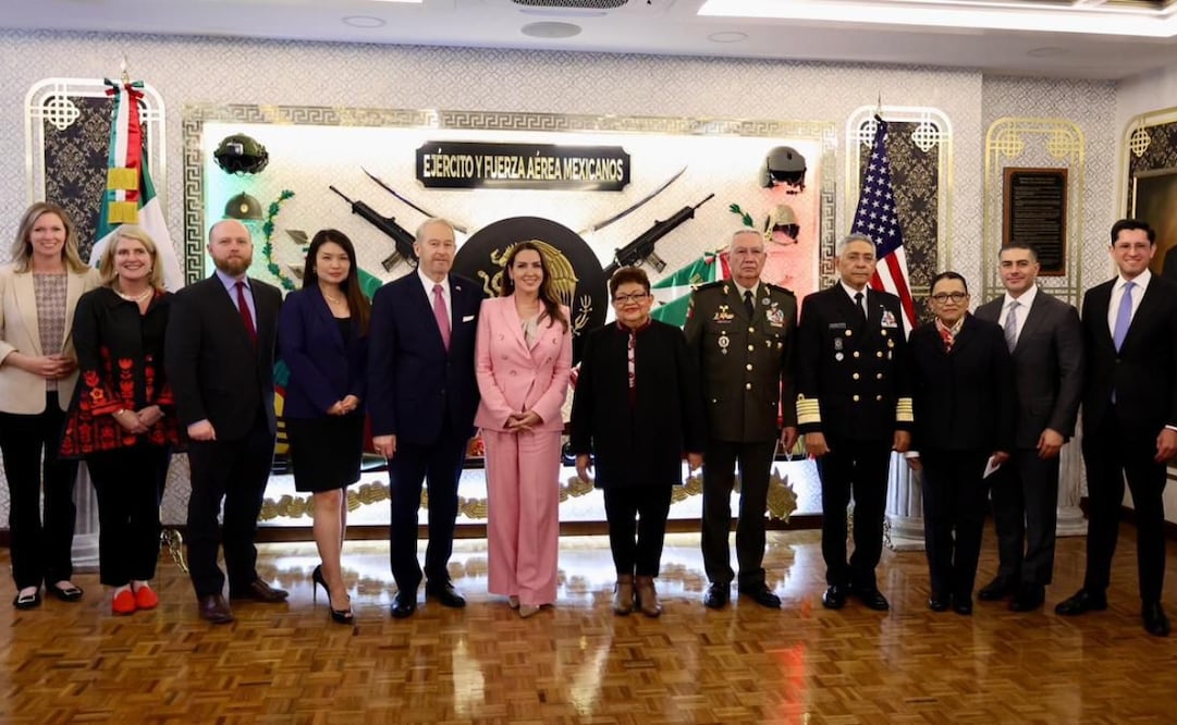 Sara Carter, conocida como la “zar antidrogas”, directora de la Oficina de Política Nacional de Control de Drogas de Estados Unidos en Palacio Nacional. Foto: Especial