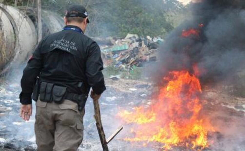 PGR incinera droga asegurada en Yucatán