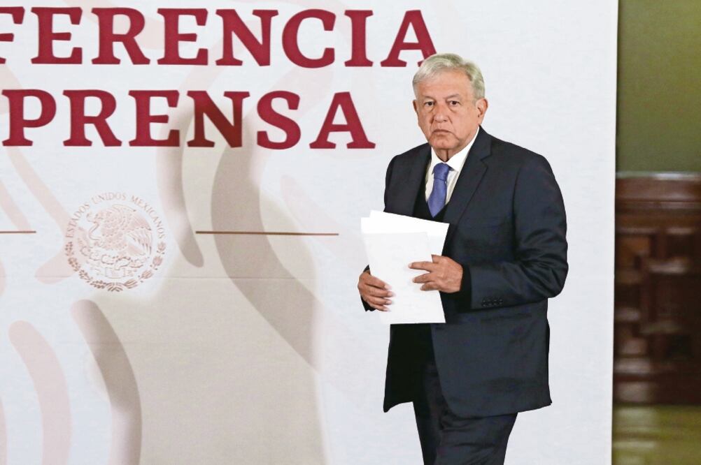 En Palacio Nacional, Andrés Manuel López Obrador presentó la convocatoria para ingresar a la Guardia Nacional. Mencionó que en tres años se espera reclutar a 50 mil nuevos elementos, quienes recibirán entrenamiento especializado (CARLOS MEJÍA. EL UNIVERS)