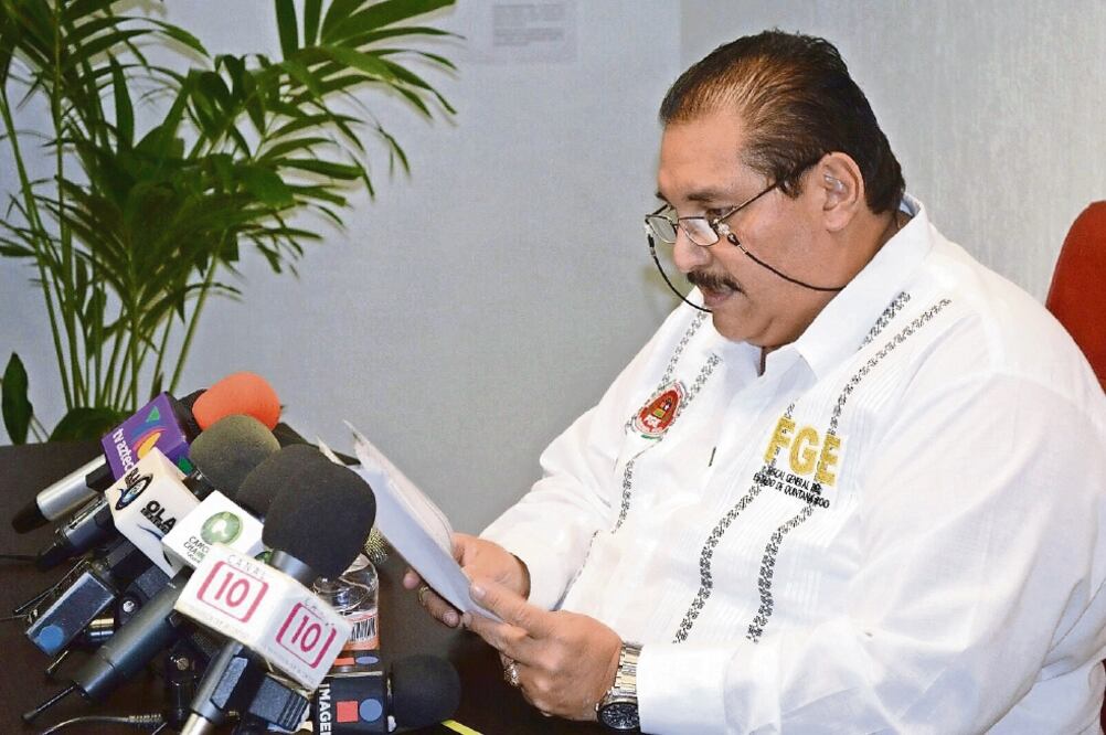 El fiscal Miguel Ángel Pech Cen dijo que es la primera de más detenciones que habrán de realizarse en contra de ex borgistas. (SILVIA HERNÁNDEZ. EL UNIVERSAL)