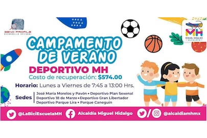 Listo, campamento de Verano para niños, niñas y adolescentes de la Miguel Hidalgo