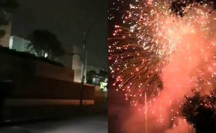 Ahora protestan frente a la Cámara de Diputados a punta de cohetones