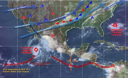 Tormenta tropical "Paine" se forma en el Pacífico