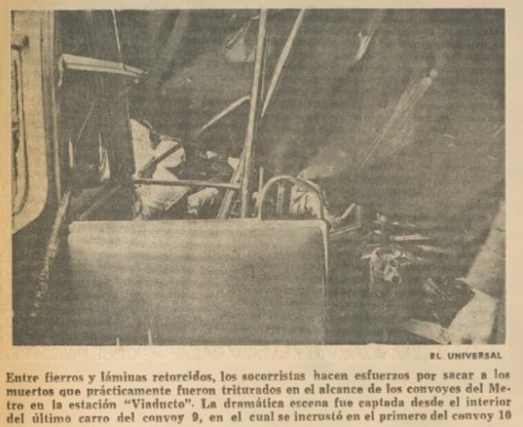 Así narraron testigos el "macabro" accidente del Metro en 1975