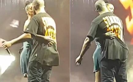 Drake y Rihanna se besan en público