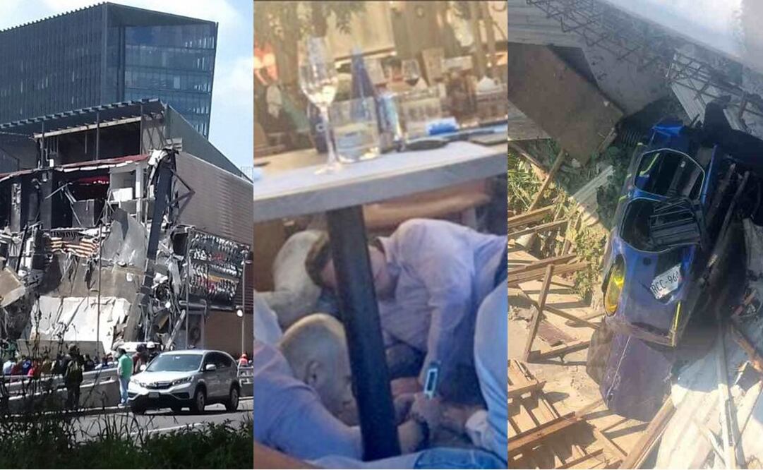 Desgracias Plaza Artz Pedregal. Fotos: Especial y Captura de video