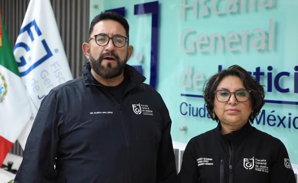 Ulises Lara López y Seberiana Ortega López Foto: FGJ-CDMX
