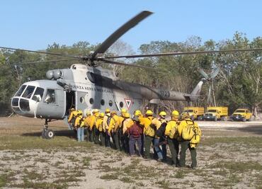 Avanza 95% control de incendio en reserva de Sian Ka'an, Quintana Roo