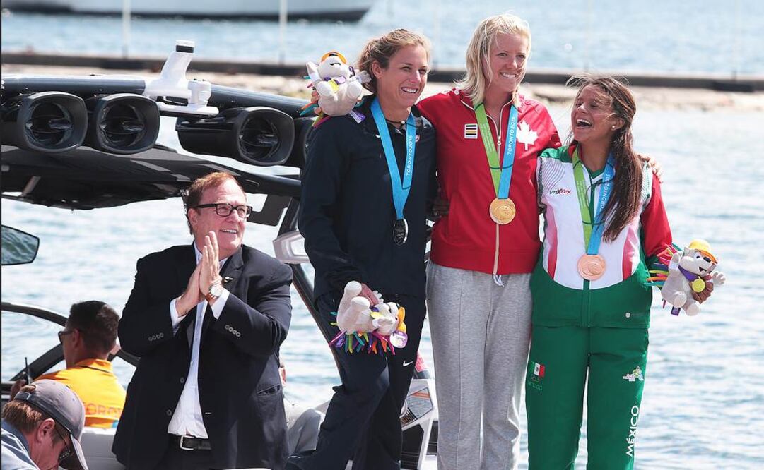 Carolina Chapoy celebra su medalla de bronce. Tomada de: @CONADE