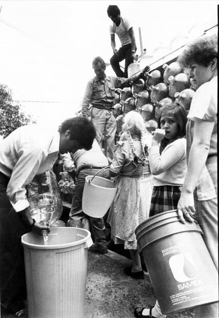 Bebemos agua embotellada por el sismo del 85