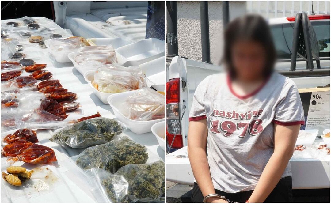 Detenida por vender postres con marihuana afuera de escuela del IPN. Foto: Emilio Fernández