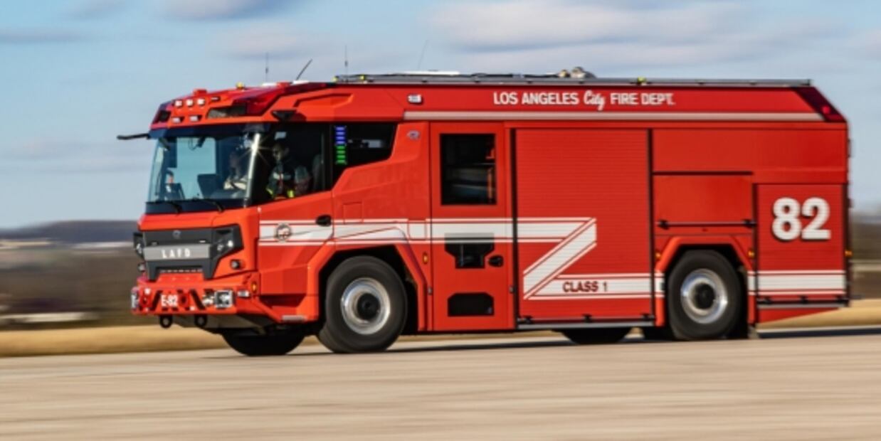 Así es el primer camión eléctrico de bomberos en el mundo