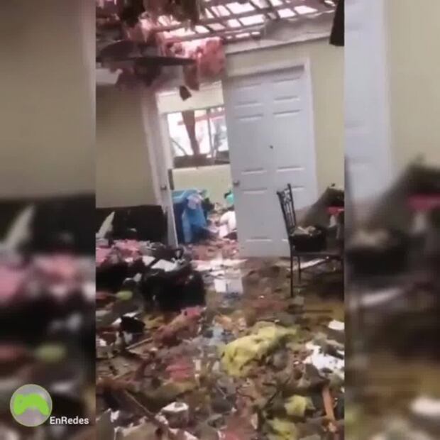 Los videos falsos y reales del huracán "Dorian" durante su paso por Bahamas