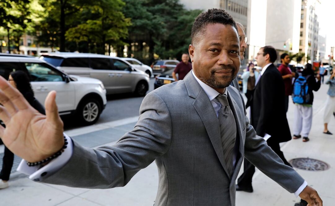 Cuba Gooding Jr. a su llegada al Tribunal Penal del Estado de Nueva York, en Nueva York. Foto: EFE