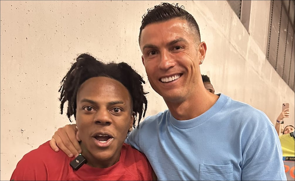 El streamer estadounidense conoció a Cristiano Ronaldo en el 2025. FOTO: @ishowspeedsui