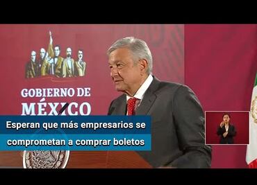 Empresarios se comprometieron con mil 500 mdp para rifa del avión: AMLO