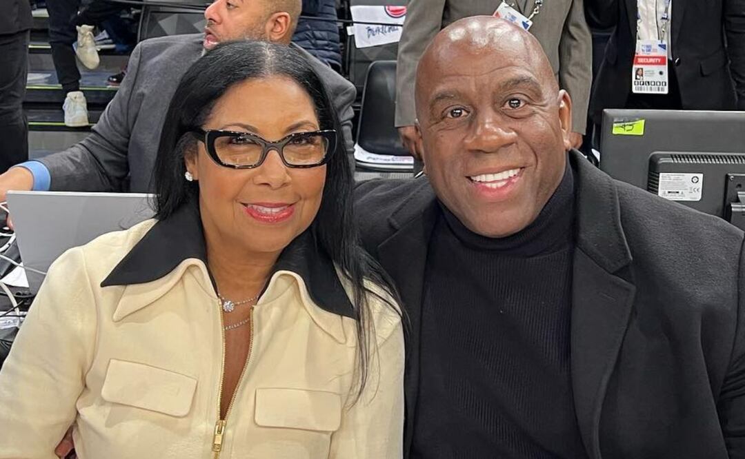 Magic Johnson y Earlitha Kelly. Fuente: Instagram @magicjohnson