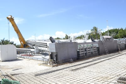 Comienza retiro de megarrueda en Cancún