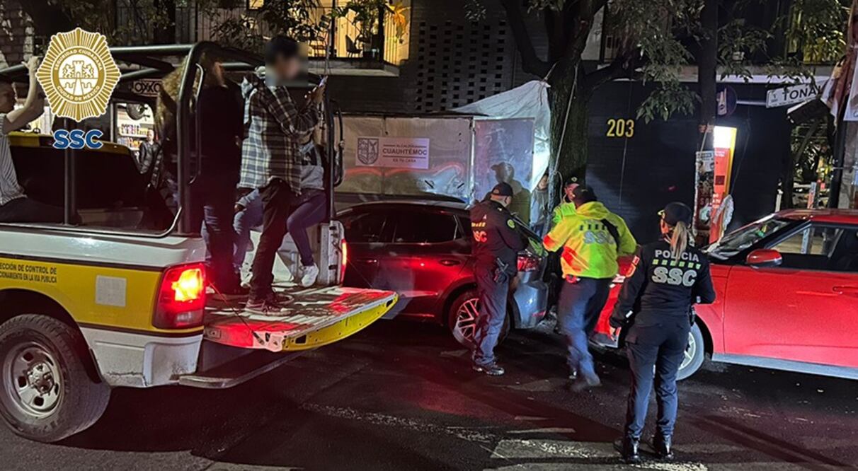 Operativo en la Roma-Condesa. Foto: Especial