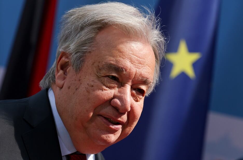 Fotografía de archivo del 13 de mayo de 2025 del secretario general de la ONU, António Guterres, en Berlin (Alemania).
Foto: EFE / Filip Singer, archivo
