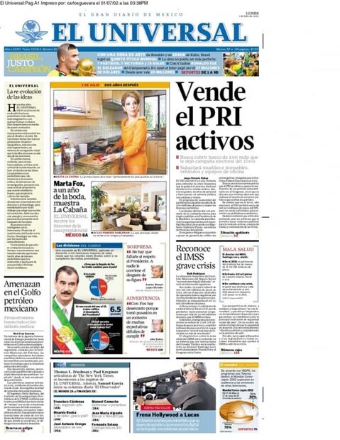 El Águila de EL UNIVERSAL cumple 100 años