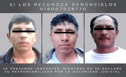 Detienen a tres presuntos huachicoleros en Edomex
