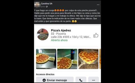 Pizzería de Mérida niega servicio a enfermera del IMSS