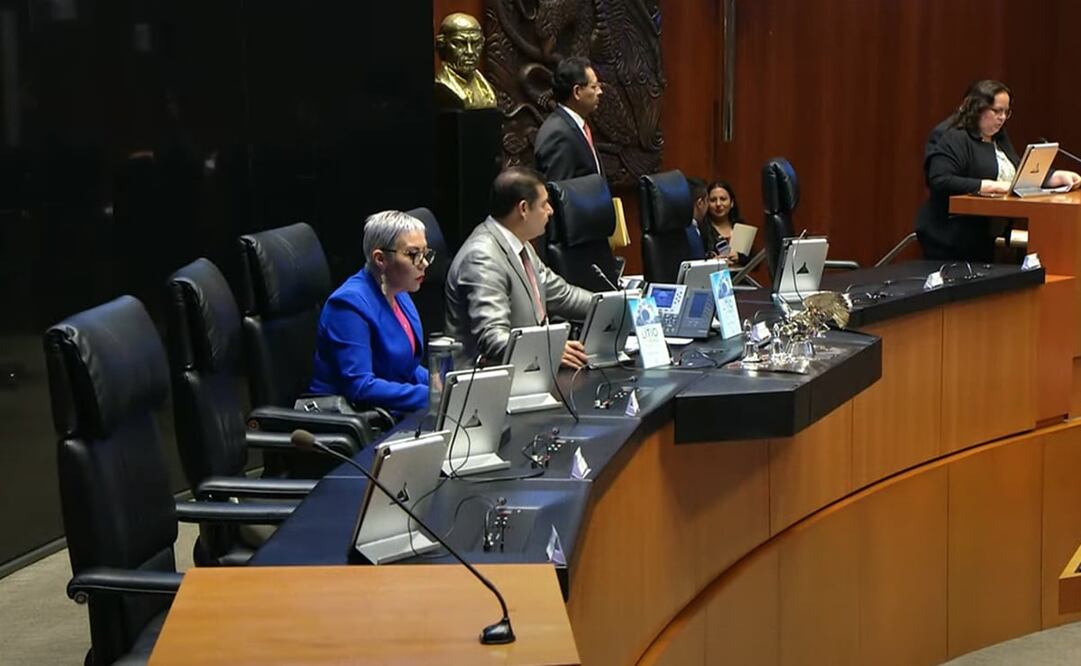Alejandro Armenta, presidente de la Mesa Directiva, dispensó la segunda lectura. Foto: Captura de pantalla