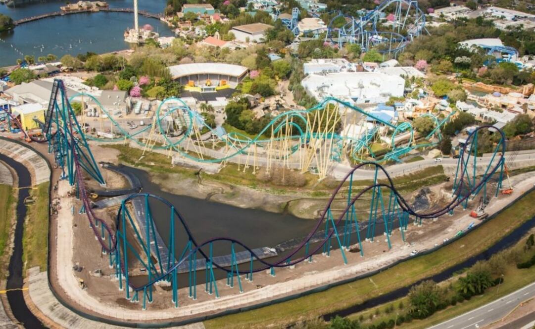 Mako, tendrá 1.7 km de longitud y 61 metros de altura. (Foto: SeaWorld)
