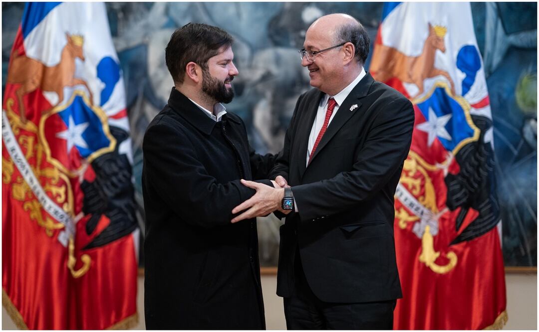 Gabriel Boric e Ilan Goldfajn anunciaron que Chile será la sede de la Asamblea Anual de Gobernadores del BID. Foto: Tomada de X, antes Twitter (@igoldfajn)