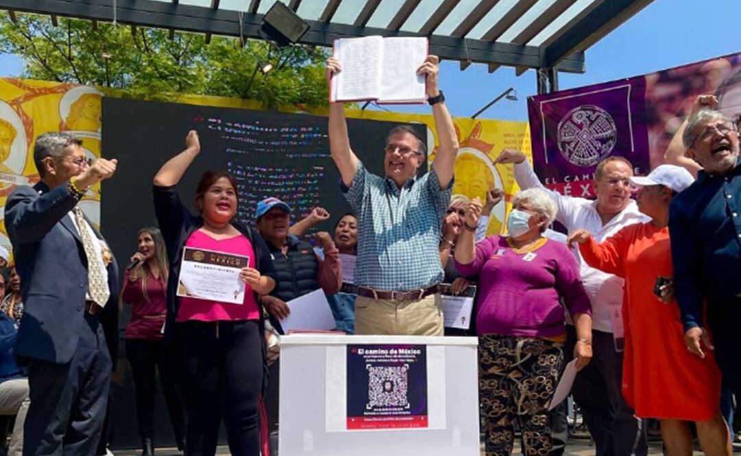 Marcelo Ebrard presentó la Asociación Civil "El Camino de México”. Foto: X