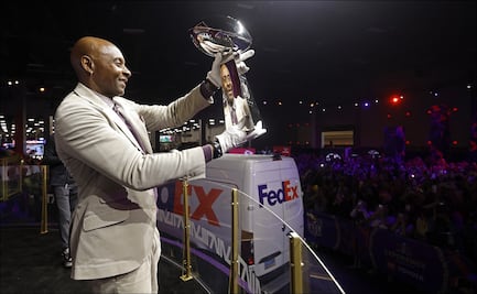 Jerry Rice inaugura el NFL Experience previo al Super Bowl LVIII