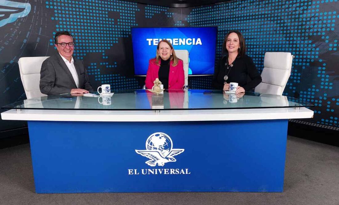 David Aponte, Director General Editorial de EL UNIVERSAL y la columnista de esta Casa Editorial: Mayte Azuela y la ministra Loretta Ortiz. Foto: Julio Suárez/EL UNIVERSAL