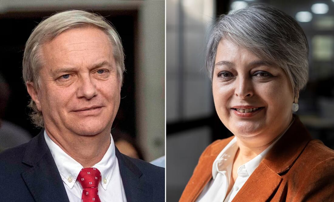 El ultraderechista José Antonio Kast y la candidata de la izquierda, Jeannette Jara, se enfrentarán en segunda vuelta de las elecciones presidenciales en Chile. FOTO: AGENCIAS