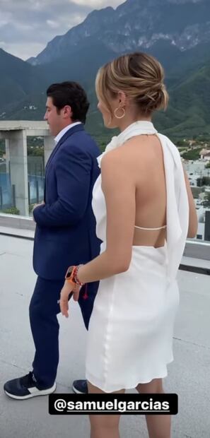 El look de Mariana Rodríguez para revelar el sexo de su bebé