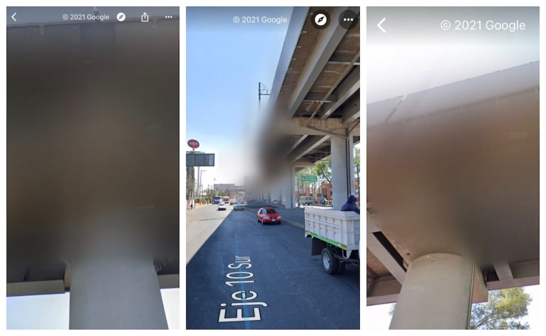En  Google Maps no era posible observar la zona del accidente. 