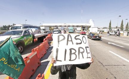 Toma de casetas se castigará con hasta 7 años de cárcel y 43 mil pesos de multa