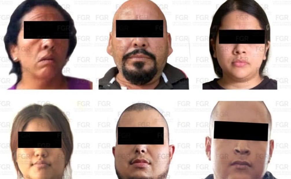 Presuntos extorsionadores en Uruapan, Michoacán. Foto: Fiscalía General de la República (FGR).