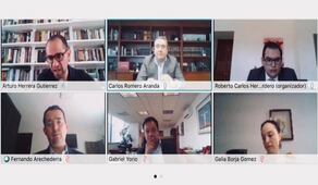 Titular de SHCP sostiene reunión virtual de trabajo con su equipo