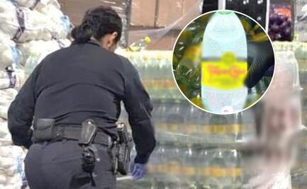 Aseguran más de una tonelada de metanfetamina oculta en botellas de agua mineral; hay un detenido