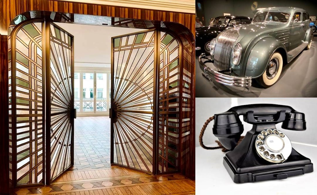 El art déco fue un estilo que redefinió desde espacios pensados para disfrutar el lujo hasta vehículos y artículos de uso diario. Pinterest.