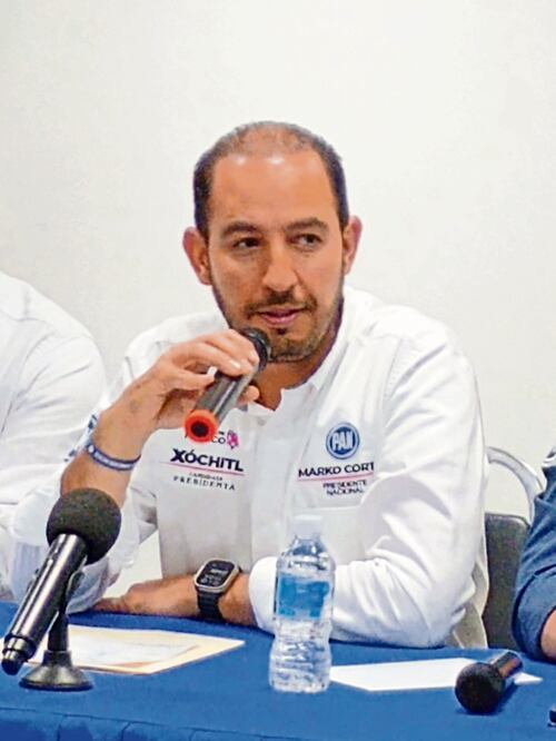 Marko Cortés cuestionó la “falta de firmeza” del INE para suspender el proselitismo del Presidente. Archivo EL Universal