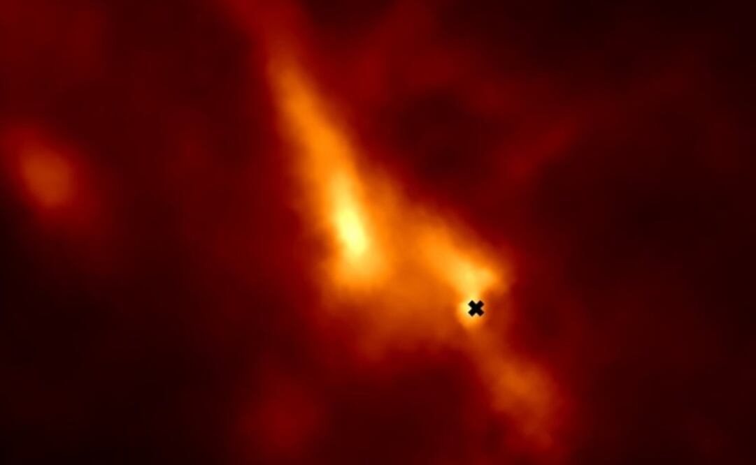 Foto: MPE/D. Segura-Cox, Herschel información de ESA/Herschel/SPIRE/PACS/D. Arzoumanian