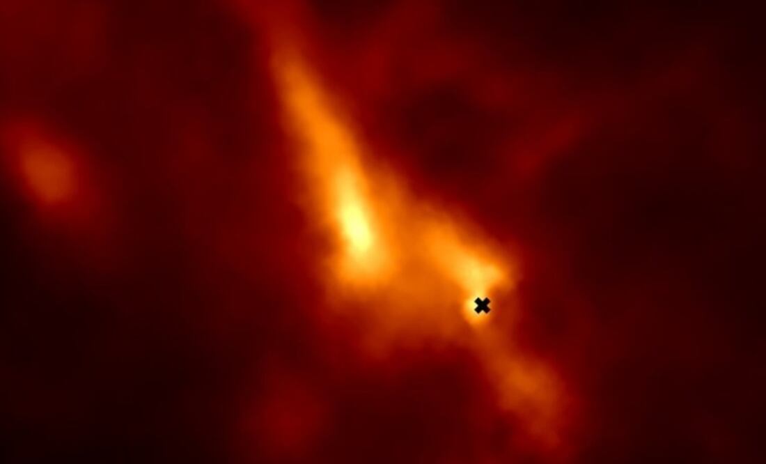 Foto: MPE/D. Segura-Cox, Herschel información de ESA/Herschel/SPIRE/PACS/D. Arzoumanian