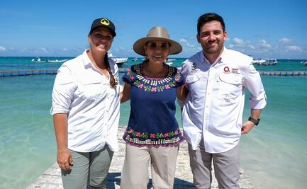 Protección de la fauna marina; Mara Lezama y activistas promueven conservación de Tiburones en Quintana Roo