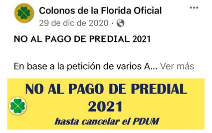 Vecinos de Naucalpan llaman a no pagar predial 2021; rechazan plan de desarrollo urbano