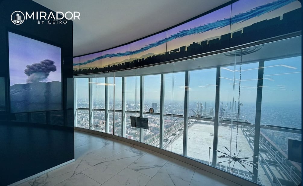 Mirador by CETRO ofrece una vista panorámica de la CDMX. | Imagen: especial.