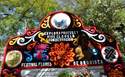 Inauguran el Festival de las Flores de Orquídeas sobre Paseo de la Reforma