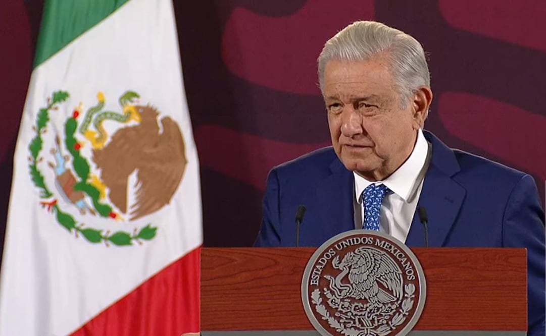 En conferencia de prensa, López Obrador aseguró que se trata de obras muy grandes, pero afortunadamente no hubo heridos. Foto: captura de pantalla